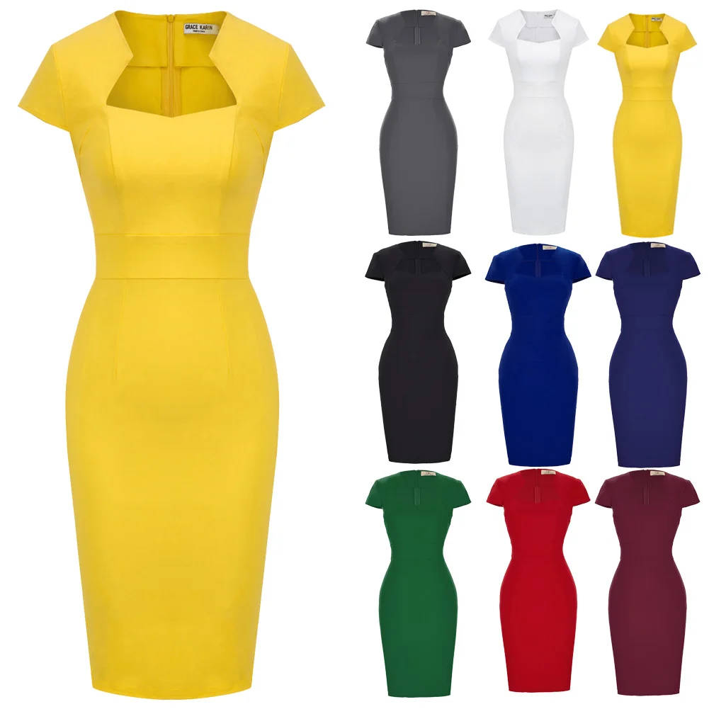 Холтер карандаш pinup Коктейльные бедра платье с запахом длиной до колена Цвет