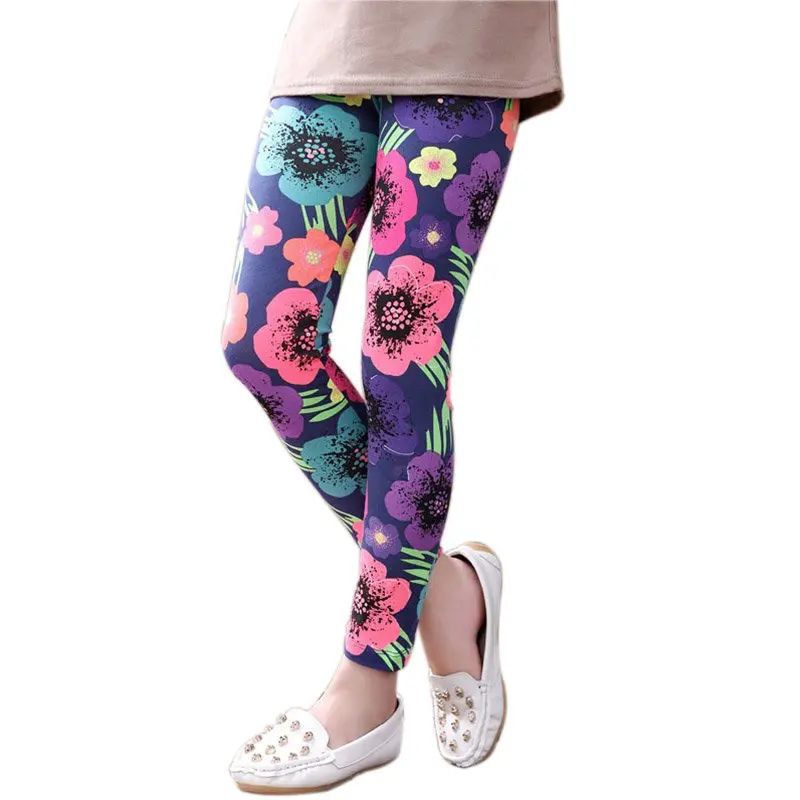 Детские Классические леггинсы с цветочным принтом для девочек|girls leggings|leggings