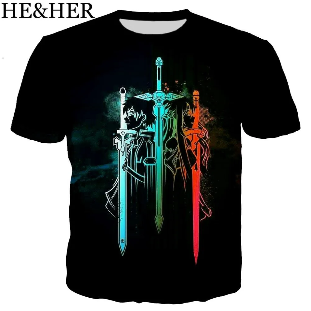 Аниме Черный клевер забавная Футболка Мужчины/Женщины 3D печатных футболки