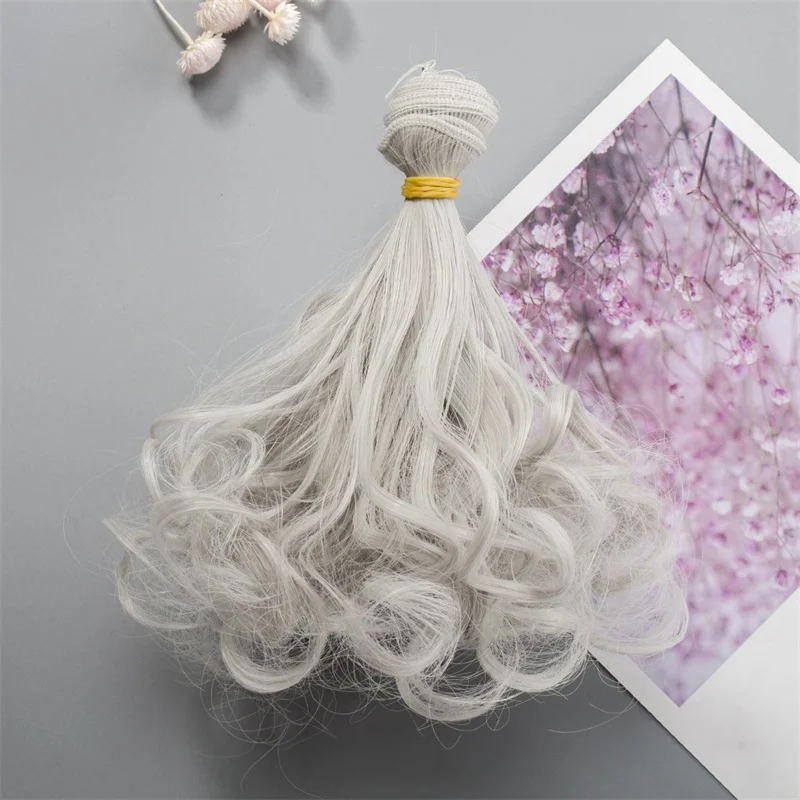 15*100 см волосы для кукол BJD SD кудрявые волосы для наращивания для всех кукол трессы для кукол DIY волосы парики из теплового волокна Волосы Wefts куклы аксессуары
