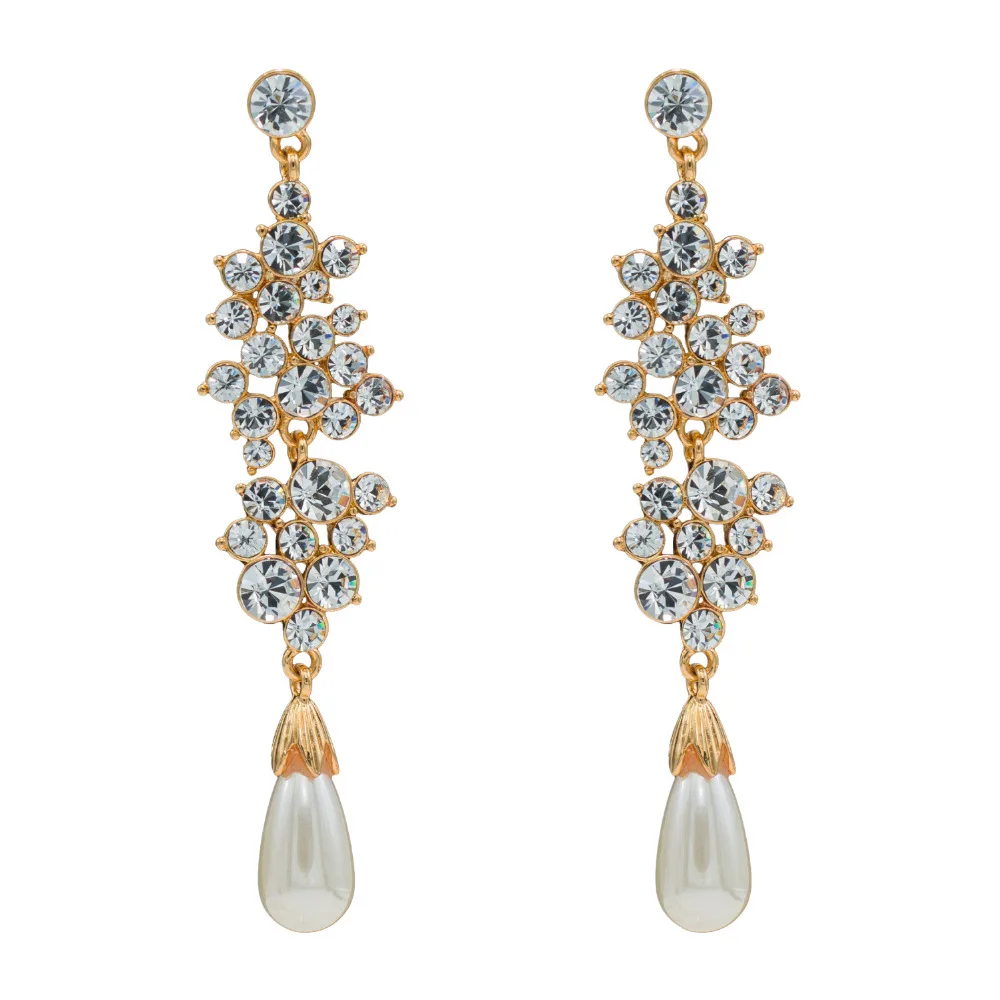 Женские серьги подвески с искусственным жемчугом 3 цвета|Серьги-подвески| |