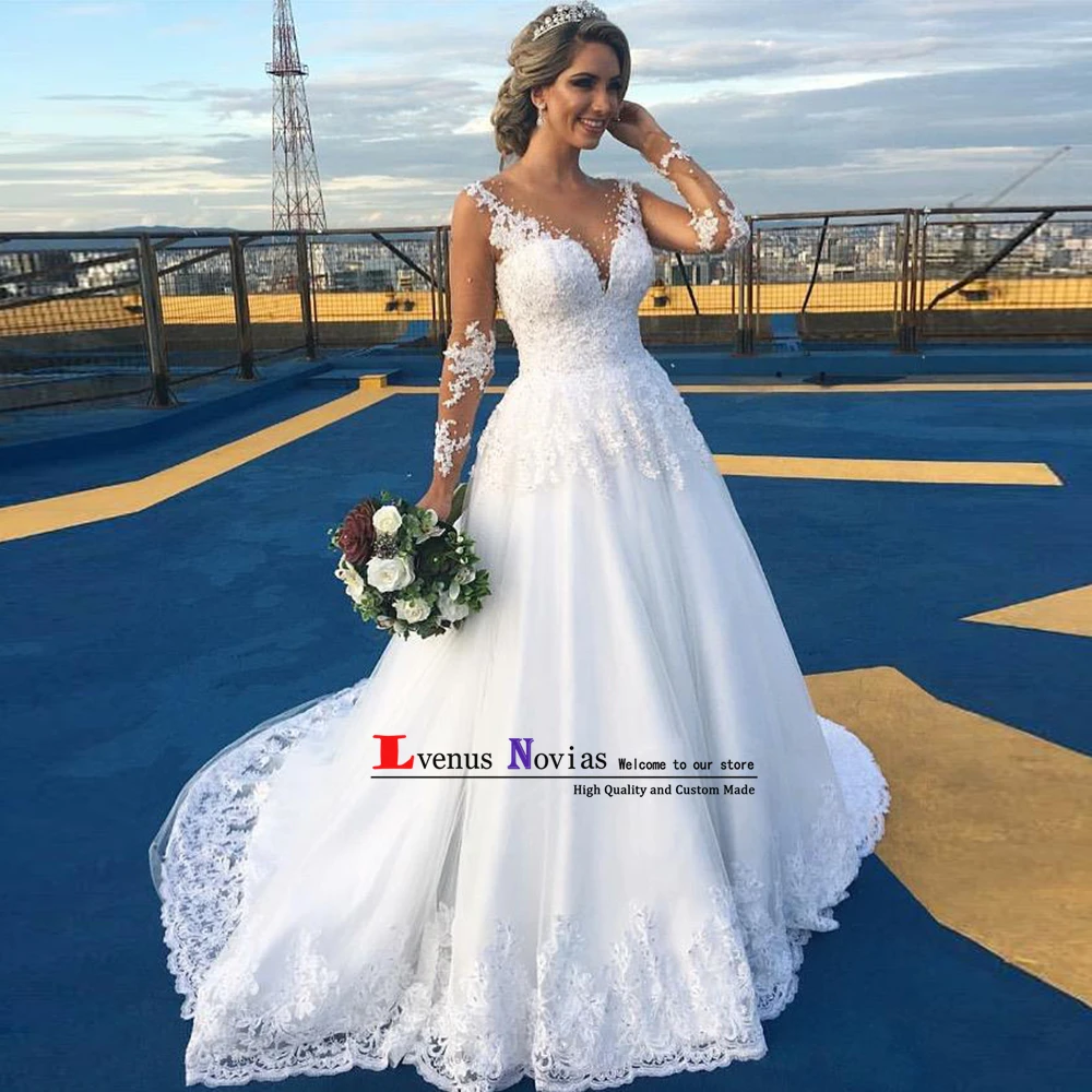Прозрачное свадебное платье с открытой спиной Vestido de Noiva сексуальные свадебные