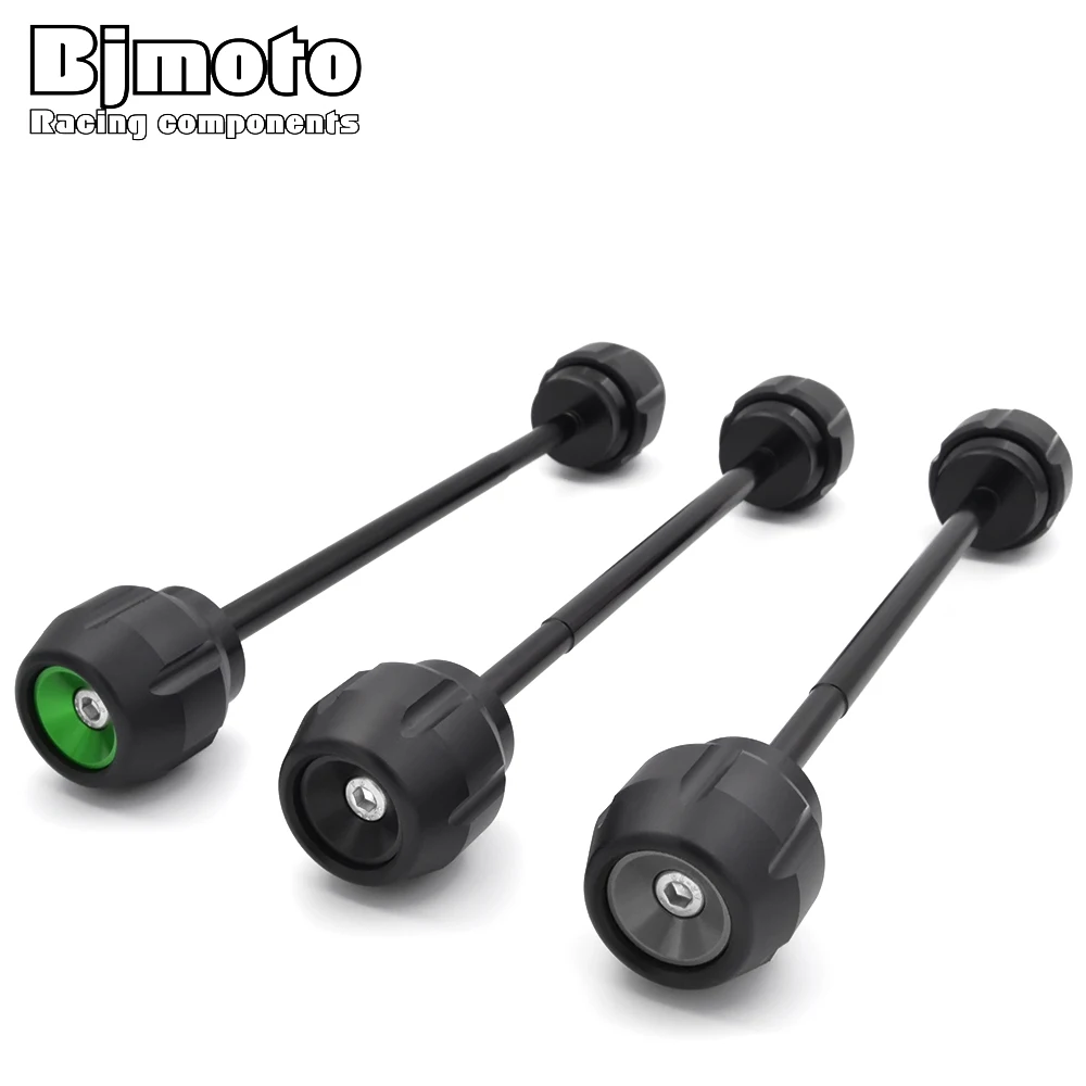 

BJMOTO Motorcycle Accessories Frame Slider For Kawasaki Z900 2017-2020 Aluminum Wheel Protector Front Axle Fork Crash Sliders