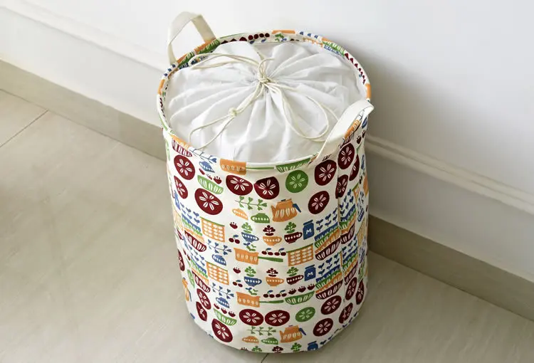 2016 Freeshipping Zakka Цветной Печати Коробка Для Хранения Натурального Хлопка Белья