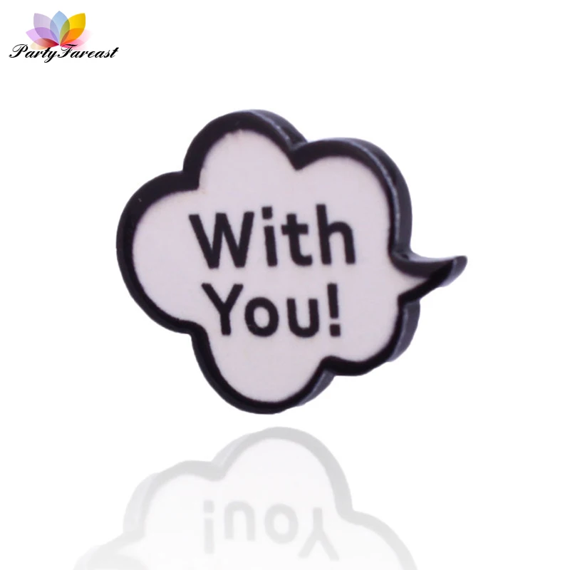 1 шт. мультфильм Значки кактус клубника кокосовой пальмы ручной облако Пластик