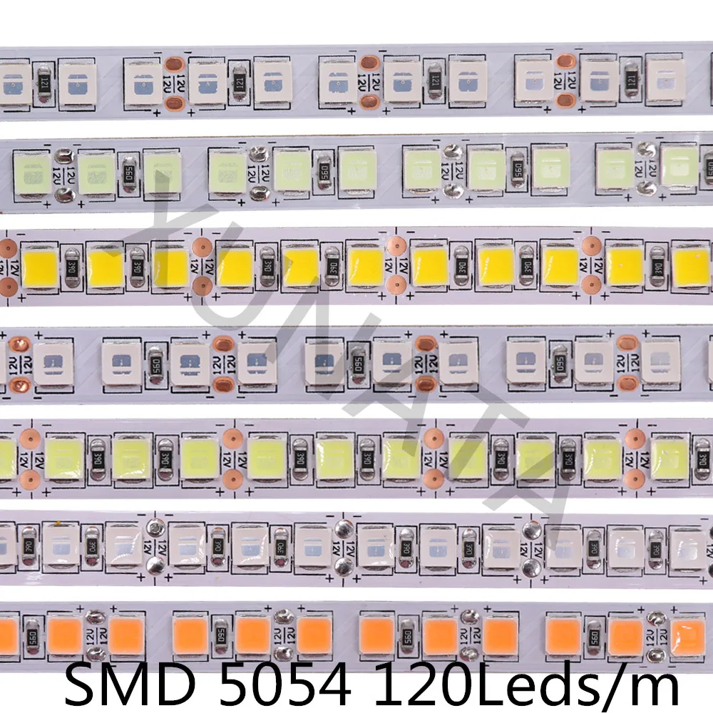5 м/лот DC12V SMD 2835 5050 лента света 60leds/M Водонепроницаемый белый/теплый белый супер яркий 5054 гибкие светодиодные полосы