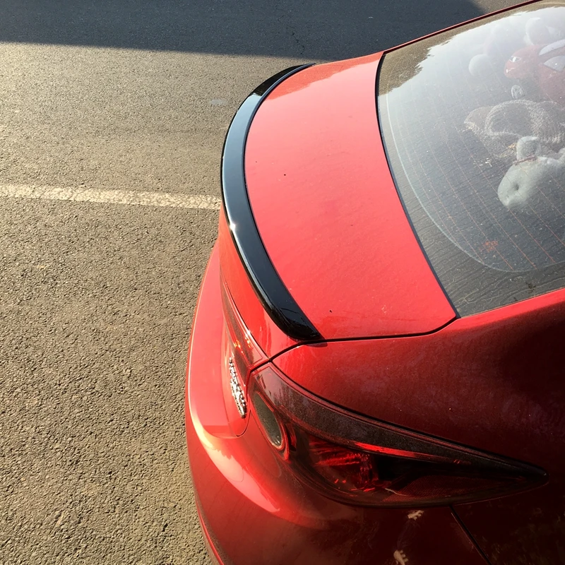 Для Mazda 3 Axela автомобильное украшение в виде хвостового крыла ABS пластик краска цвет задний спойлер багажника автомобиля Стайлинг