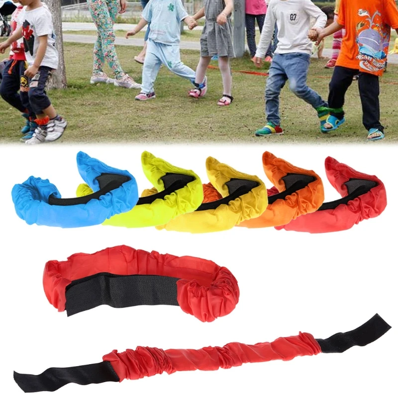 3 ноги гонки полоса эластичный галстук веревка ремень сотрудничество обучение