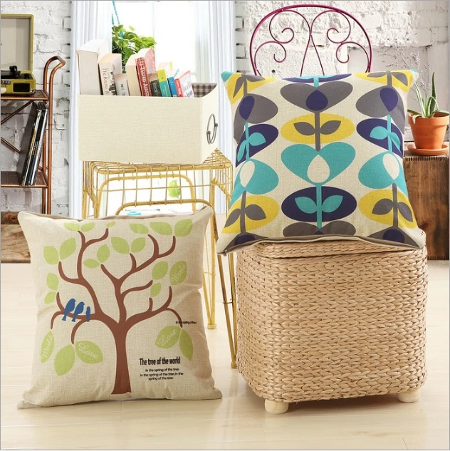 1 шт. Free Bird и цветы Подушки Детские крышка Домашний Декор Чехлы для подушек белье