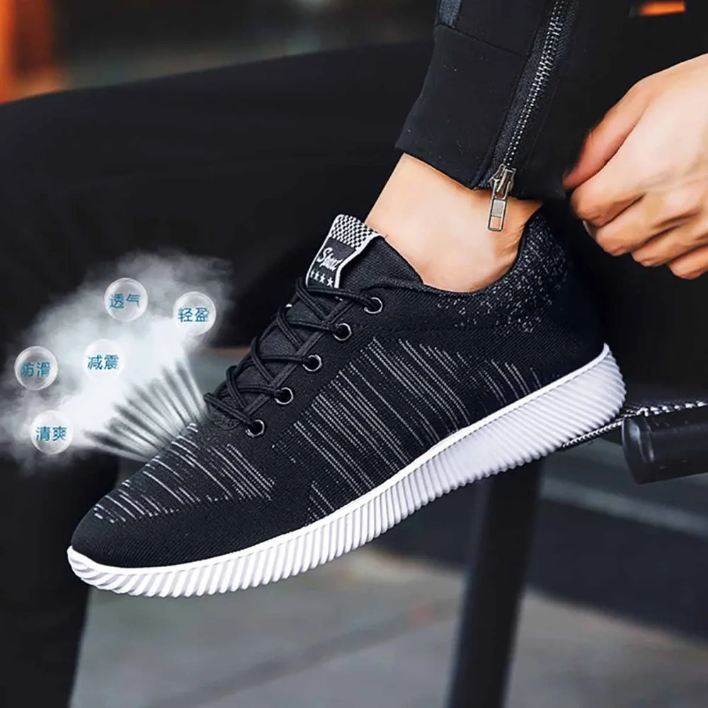 Размеры 39-44 Сетчатый ремень с черным ремешком Новая мужская повседневная обувь в