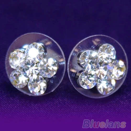 Женское модное блестящее ожерелье с цветком из страз серьги ювелирный