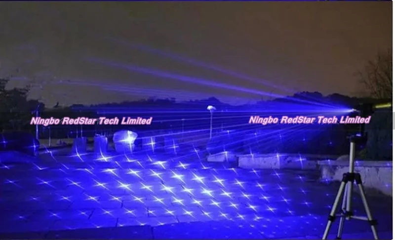 

ReadStar 009 Laser pen Blue laser pointer high burn plastic box set include 1 starry pattern cap 16340 battery and charger