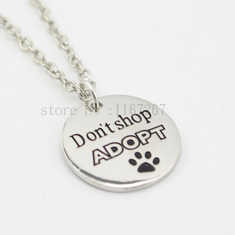 Ожерелье не покупайте серебряное ожерелье с подвеской в виде собачьей лапы|jewelry