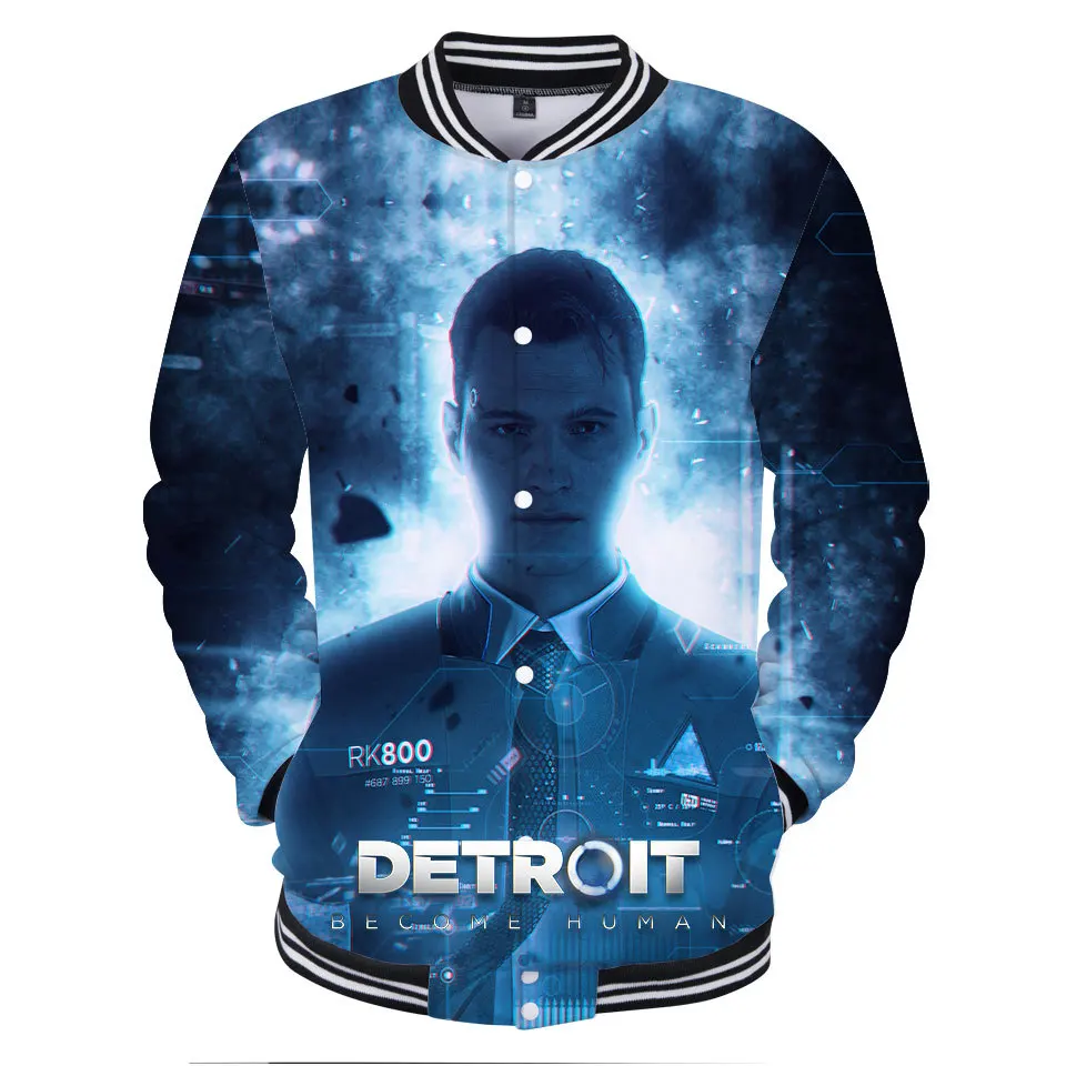2018 New game detroit become human cosplay Men's long sleeve coat Halloween costumes | Тематическая одежда и униформа