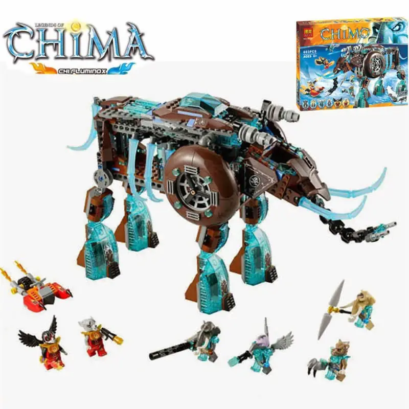 Chimaed 70145 Maula's Ice Mammoth Stomper строительные игрушки Bela 10297 Обучающие блоки детские