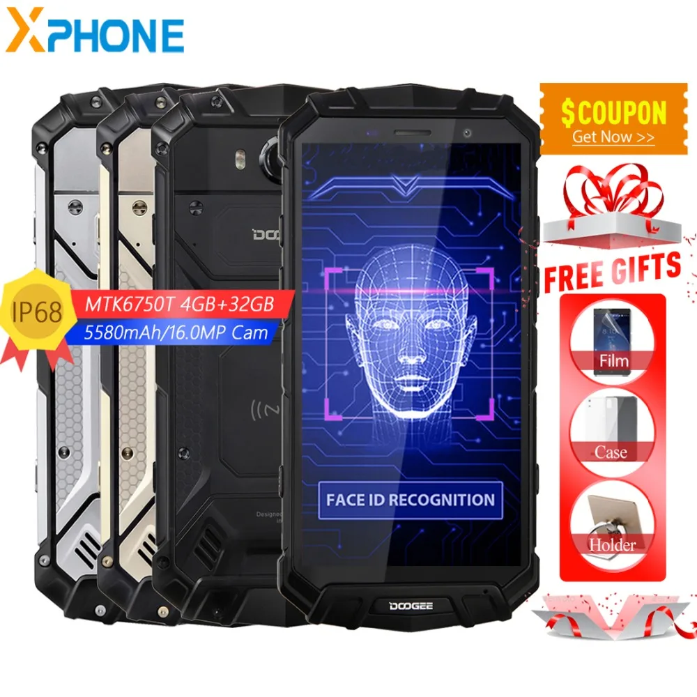DOOGEE S60 Lite смартфон с 5 2 дюймовым дисплеем восьмиядерным процессором ОЗУ 4 Гб ПЗУ 32