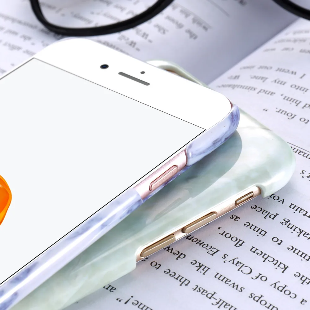 KISSCASE мраморный простой чехол для iPhone 6 6s Plus 5 5S SE ультра тонкий телефона 6S se Coque Capinha