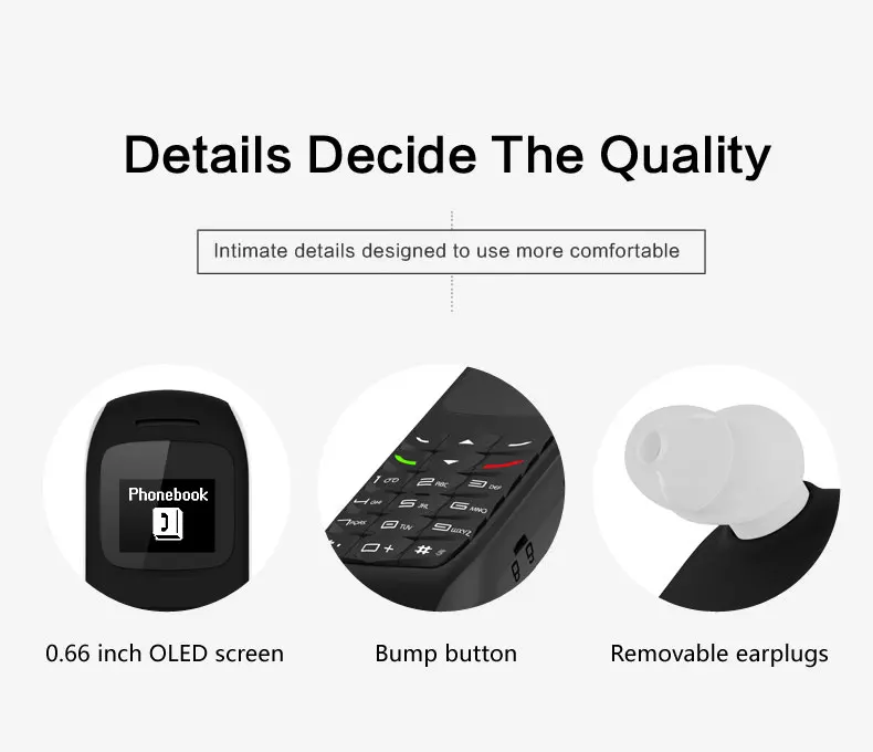 Оригинал iRULU GTStar DAXIAN BM50 Мини Мобильный Телефон Bluetooth Гарнитура Наушники Карманный