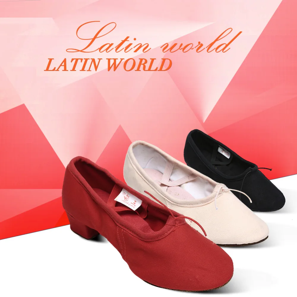 Новый Стиль Унисекс Упражнение Балета Холст танцевальной обуви Стимулирование