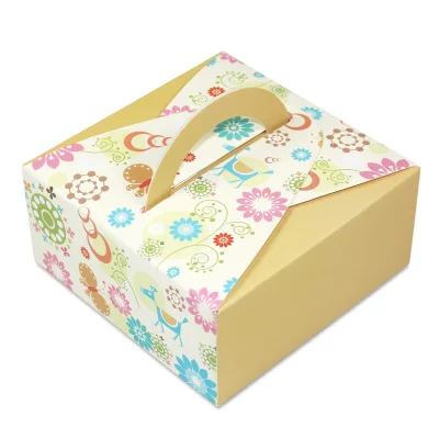8 цветов 14*14*6,5 см 4 зерна 80 г Mooncake упаковочная коробка с ручкой для печенья Подарочная коробка для рук 100 шт./партия