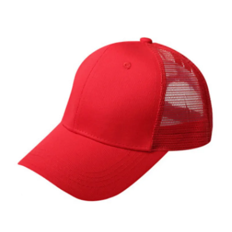 Летняя кепка с хвостиком Женская простая грязная булочка Snapback для спорта на