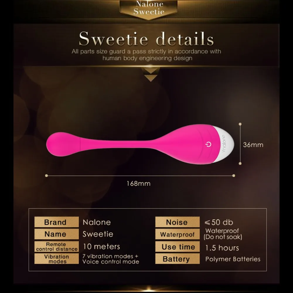 Вибратор для влагалища Nalone силиконовый вибратор с 7 скоростным голосовым пультом