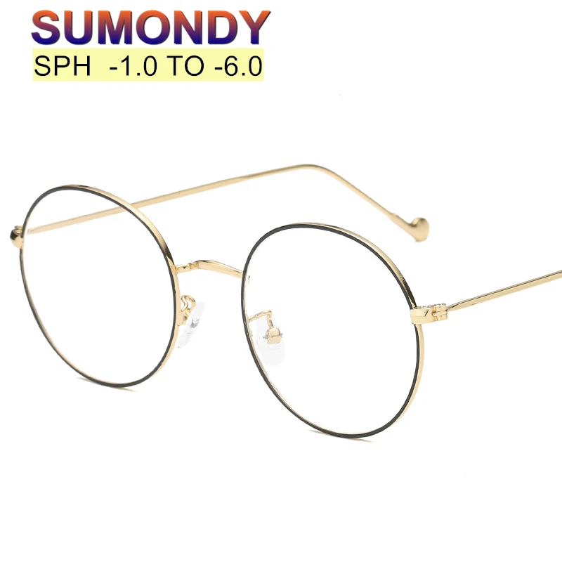 SUMONDY SPH 1 0 до 6 по рецепту очки для близорукости мужчин и женщин Элегантная круглая