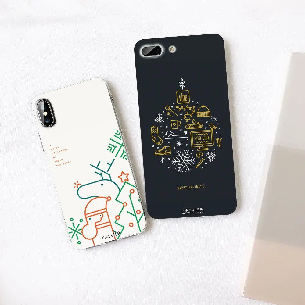 Чехол CASEIER для Samsung Galaxy S8 S9 Plus Note 8 9 мягкий ТПУ Рождественский чехол S6 S7 Edge 2019