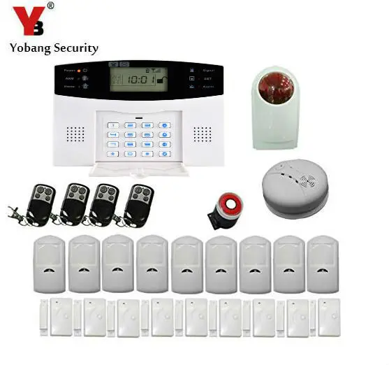 Беспроводная GSM сигнализация Yobang с 7 проводными и 99 беспроводными зонами|network alarm
