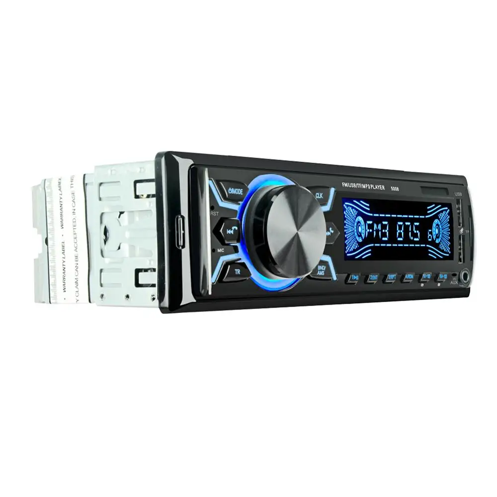 Автомагнитола 1 din автомобильное радио стерео bluetooth аудио mp3 рекордер usb sd aux вход