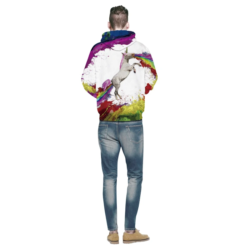 Mkass 3D животное печати кофты с капюшоном Для мужчин/Для женщин Толстовки со шляпой
