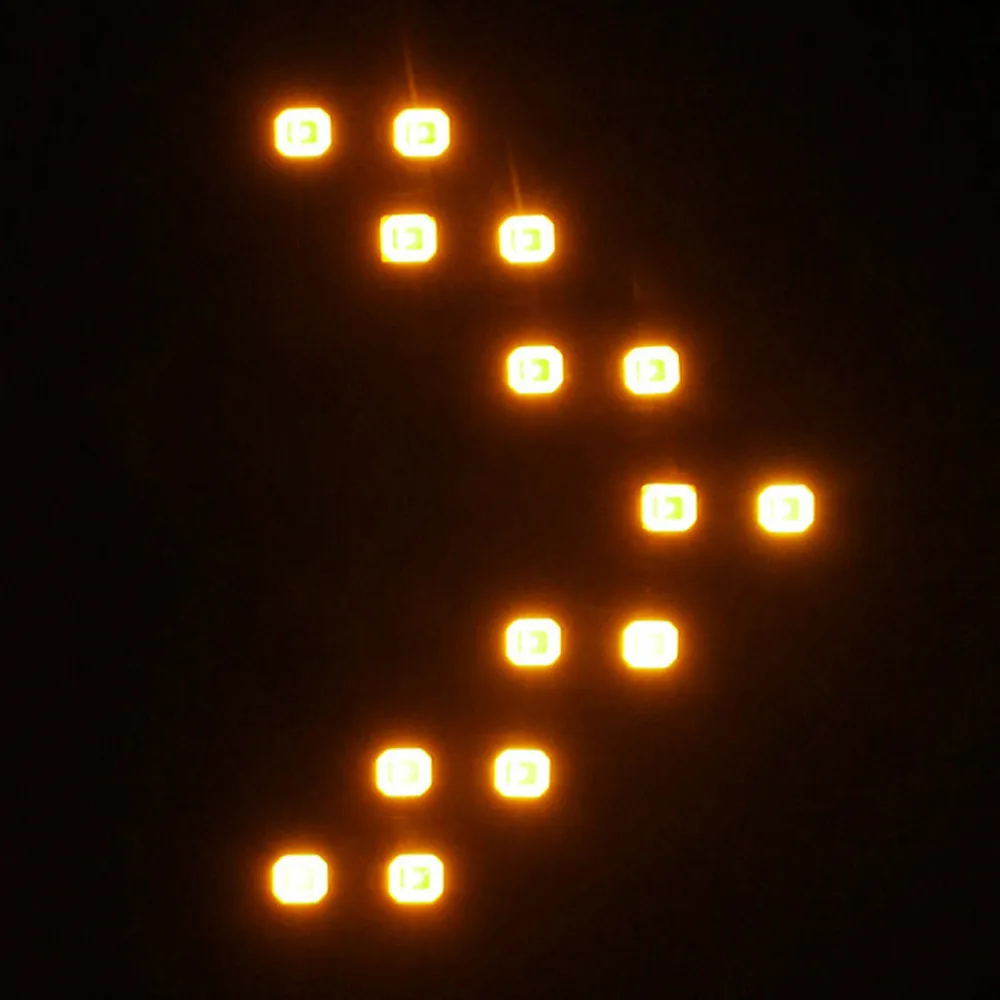 2 предмета автомобиля 12V 14SMD светодиодный стрелка дизайн Панель зеркало заднего