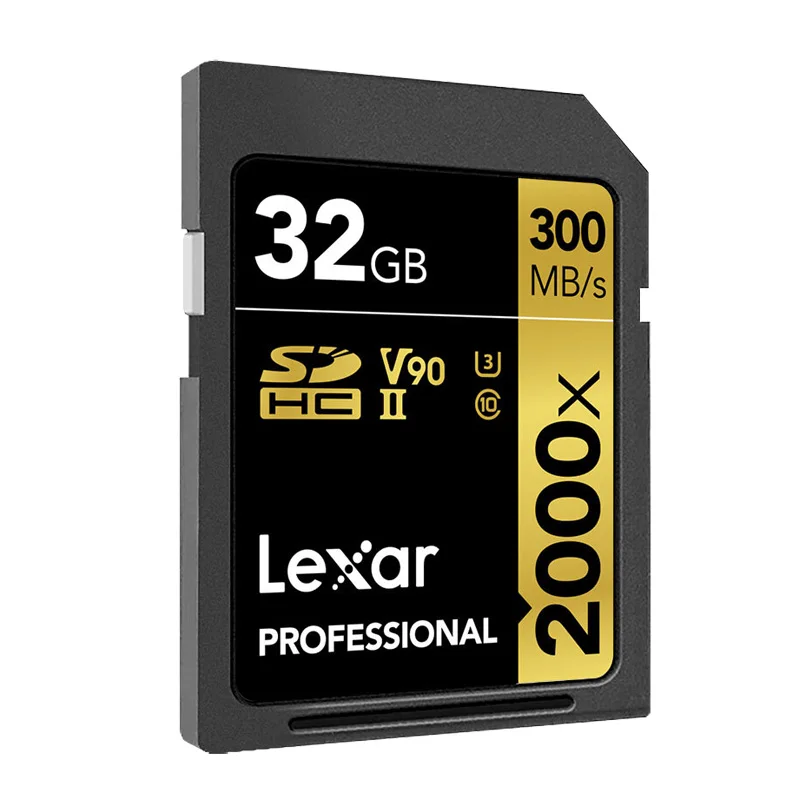 2000X-32GB-Standard Оригинальная флеш-карта памяти Lexar SD, ограниченная серия, флеш-накопитель 2000x300 mb/s, SDHC/SDXC, UHS-II, класс 10, карты для цифровой зеркальной камеры 3d 4k - Емкость: 2000X-32GB-Standard