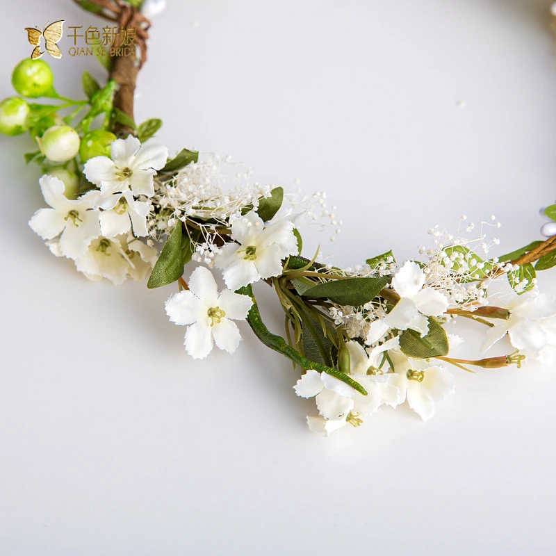 Gorgeous leaf wreath headband floral hairband women cute jewelry hair ornaments bridal crown wedding accessories gifts jingru | Украшения и