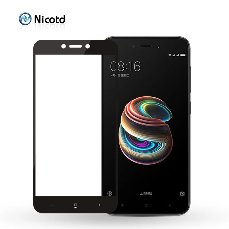 Закаленное стекло Nicotd с полным покрытием для Xiaomi Redmi Note 5 Pro xiomi 5A Plus 4A 4X note 4 защита