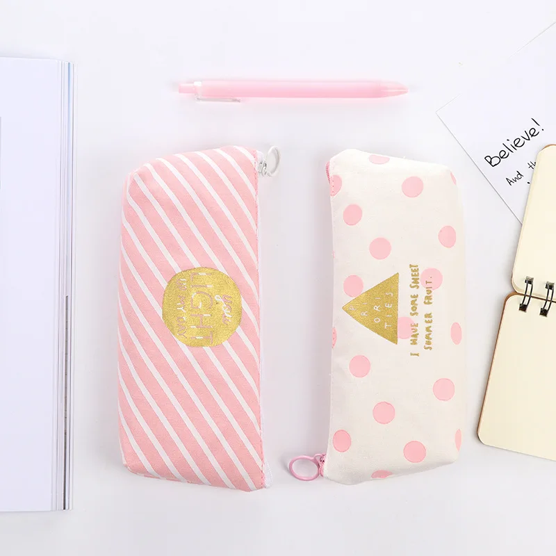 1 шт. Kawaii розовый Пенал подарок Estuches школы пенал для карандашей Карандаш сумка