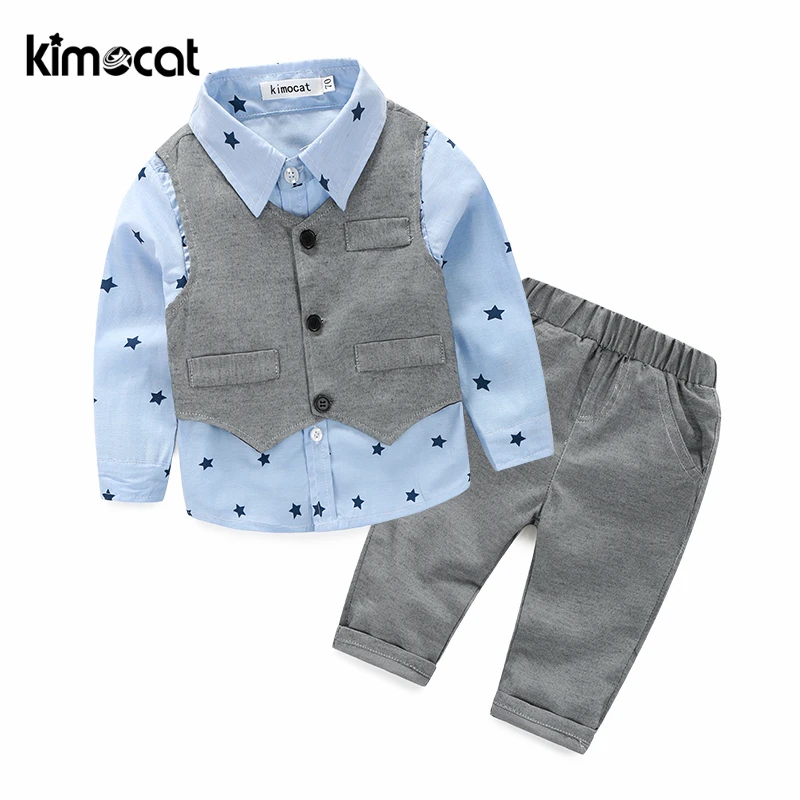 Комплект одежды Kimocat для мальчиков 3 шт./компл. одежда на свадьбу и вечерние