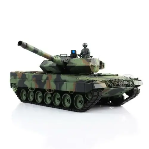 Leopard2A6 rc Танк 3889 Ver3 полностью металлический шасси 1/16 индивидуальные камуфляж зеленый TH00940
