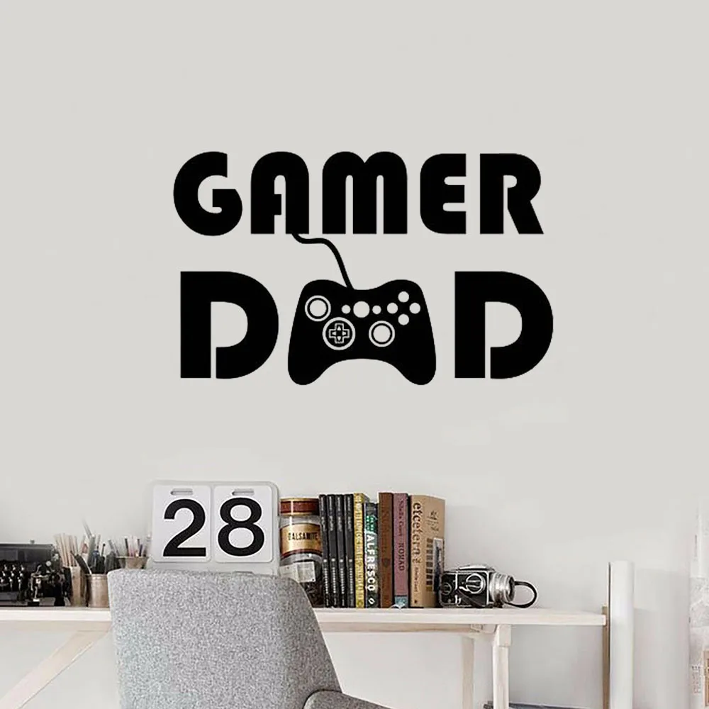 

Gamer Wall Decal PS4 Game Controller Video Wall Decals Personalised For Boy Bedroom Playroom Vinyl Removable Wall Stickers S134