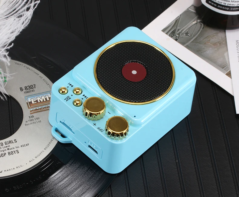 Nasin T10 Мини Bluetooth мини-динамик с Hillbilly кошачий стиль fm-радио стерео Hifi звуковая коробка Громкая связь для xiaomi iphone