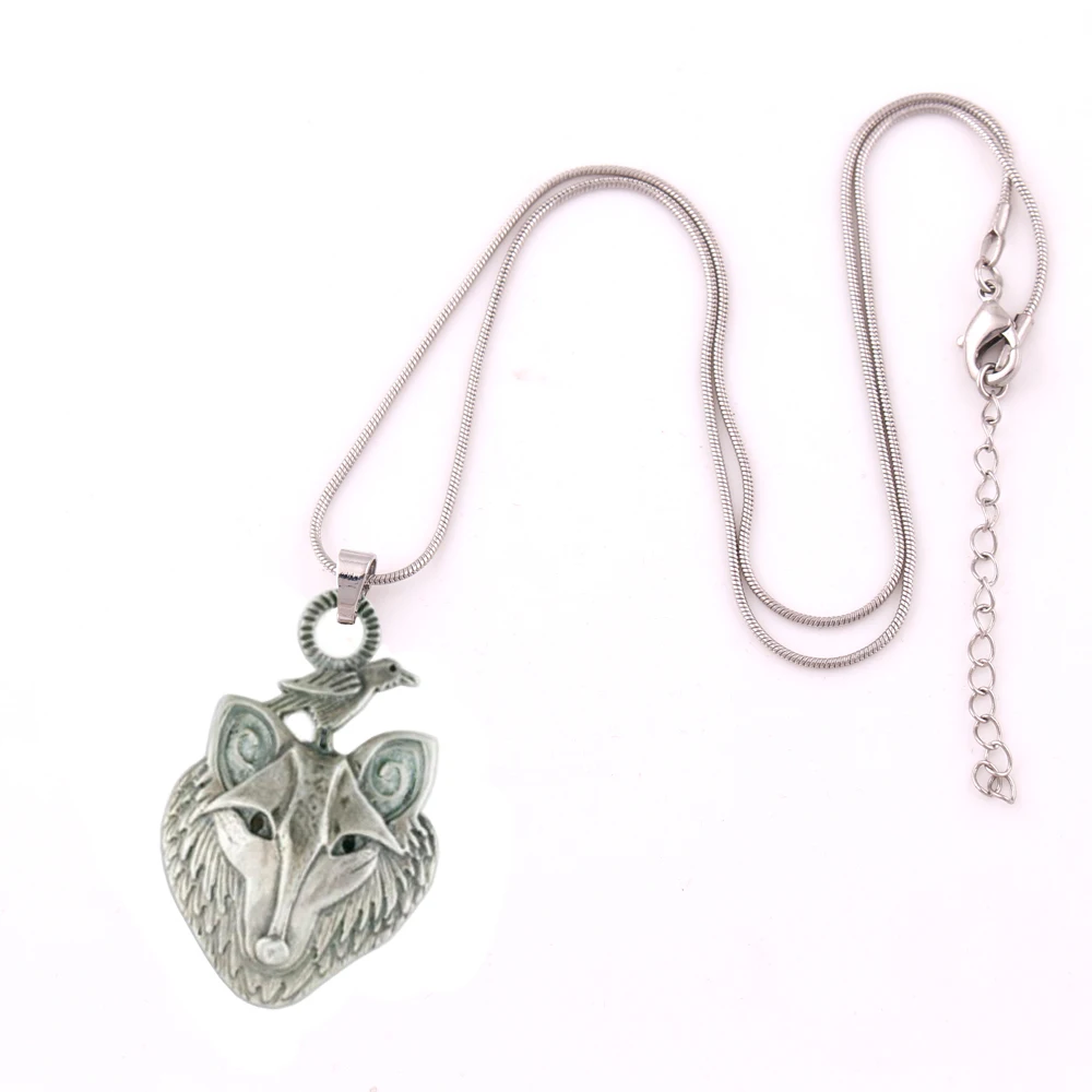 Викинг Волк с кулоном вороном на шнурке Amulets Trinity Talismans славянское ожерелье