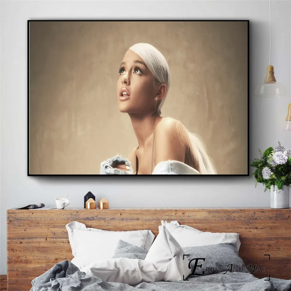 Ариана Гранде 2018 сексуальный певец хлопок холст Художественная живопись плакаты