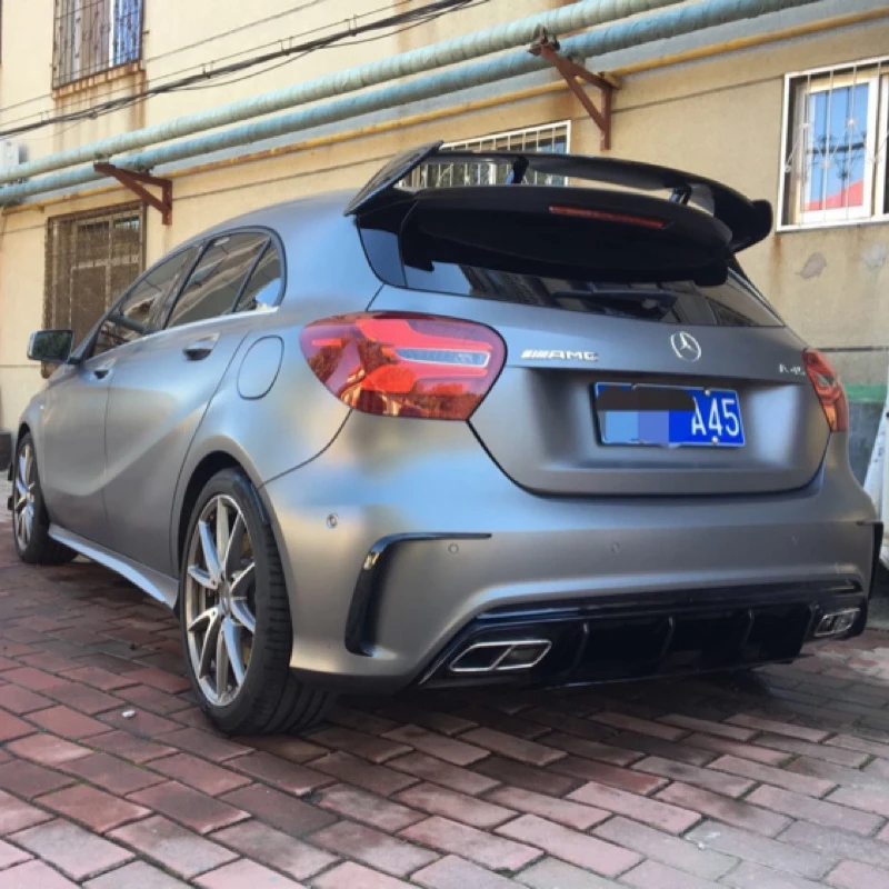 Для Mercedes W176 класс хэтчбек 5 дверей 2013- A180 A200 A250 A45 AMG Стиль ABS задний спойлер Boot Хвост крышкой