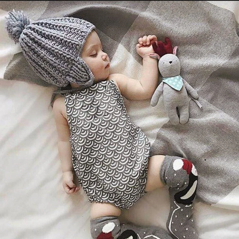 Pudcoco Новинка 2017 года бренд ребенок Комбинезоны для малышек без рукавов