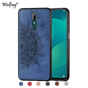 oppo f11 case luxury shockproof soft tpu cloth texture hard back pc phone bumper for oppo f11 silicone cover for oppo f11 fundas free global shipping