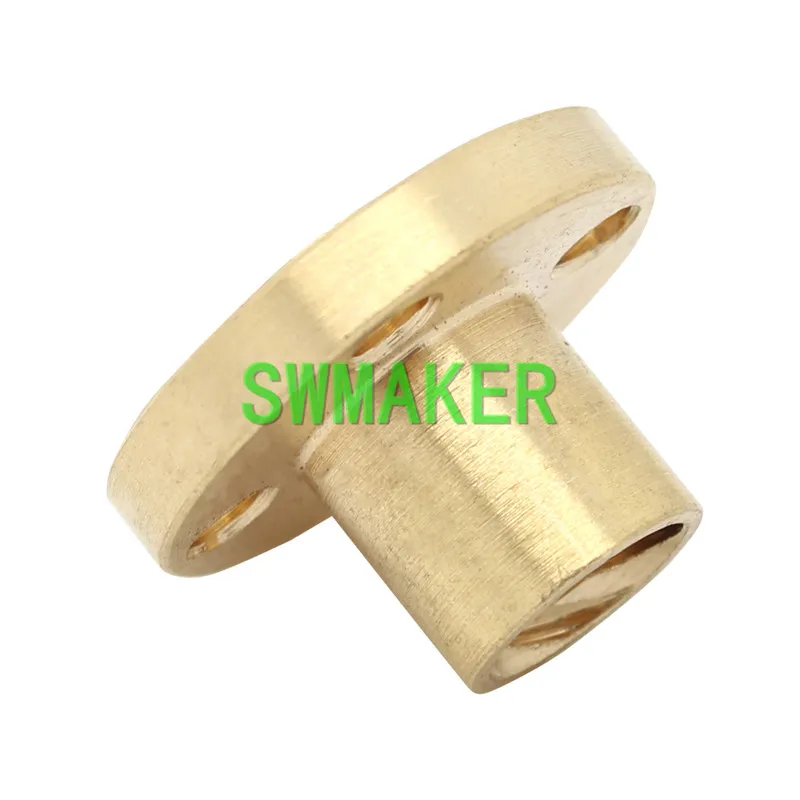 Латунная Фланцевая гайка SWMAKER для 3D принтера с ЧПУ 5 шт. 22 мм Медная 8 4 стартового