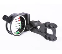sanlida archery 5 pin sight for hunting compound bow cnc machined black hunting shooting outdoor sport bow accessories