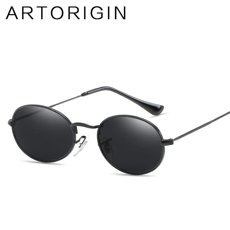 2018 Fashion Vintage Small Oval Sunglasses Women Metal Mirror Female Sun Glasses Red Gold Retro Ladies Oculos Eyewear | Аксессуары для