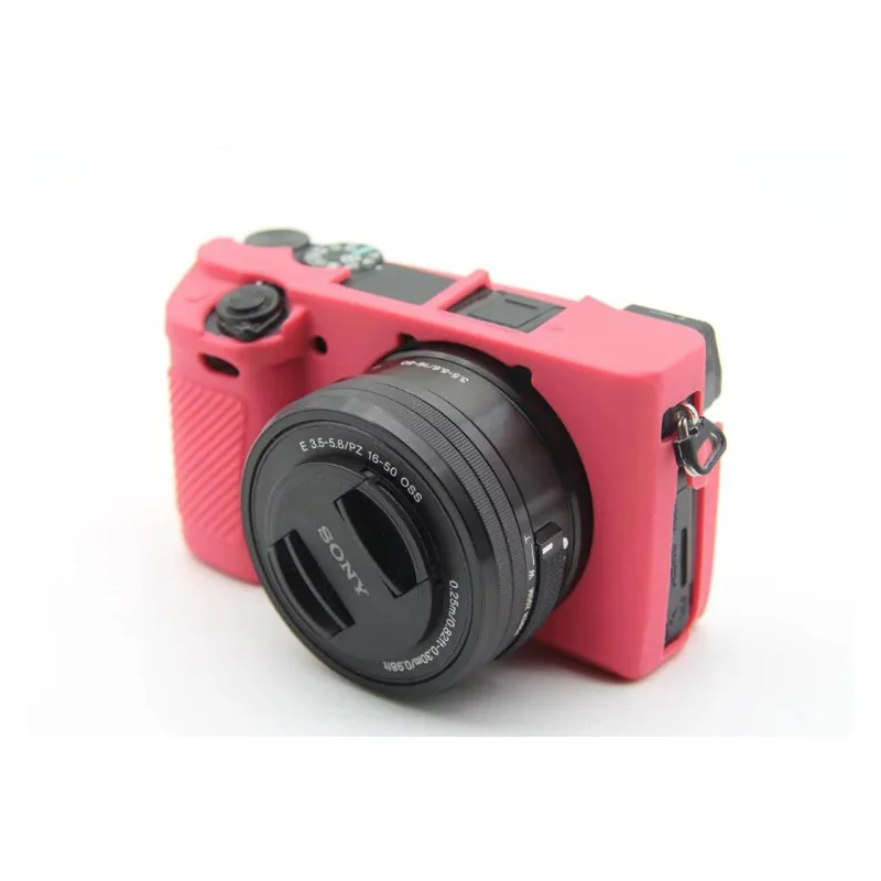 Резиновый силиконовый мягкий чехол для камеры Сумка Sony Alpha A6300 ILCE 6300 A6400 защитный