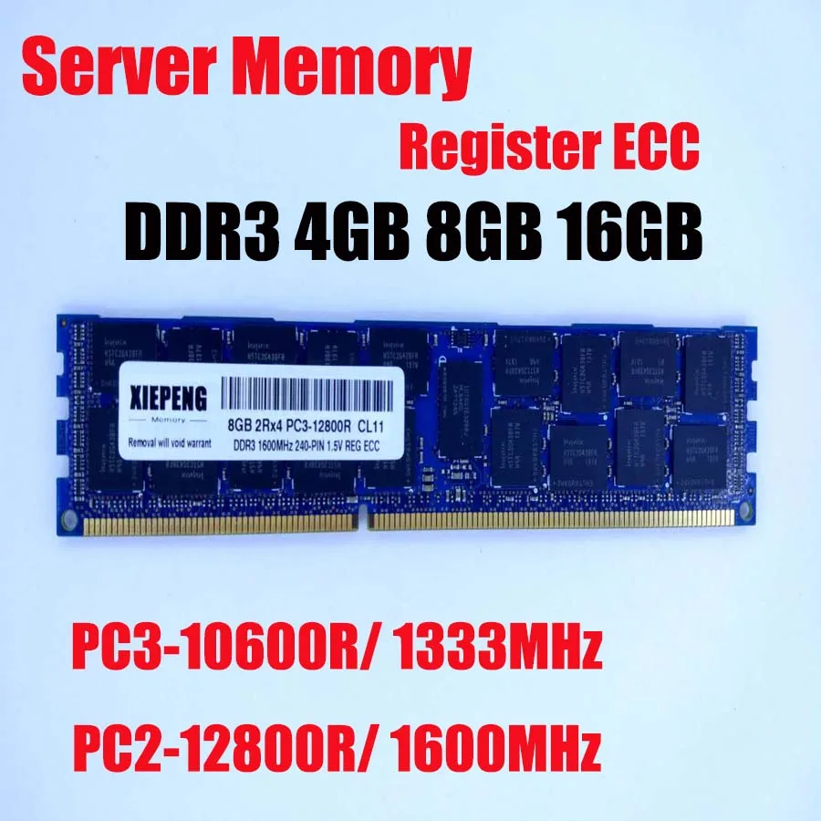 Серверная память DDR3 1333 МГц 10600R 16 ГБ 4 8 2Rx4 1 1600 REG ECC RAM 5 В RDIMM для сервера и рабочей